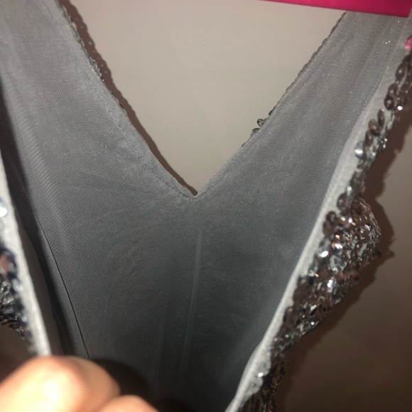 Silver sequin glitter dress - Picture 8 of 9